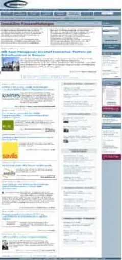 Bild: Immopro24 - mit neuer Darstellung der Mitteilungen aus der Gewerbeimmobilien- und Finanzbranche