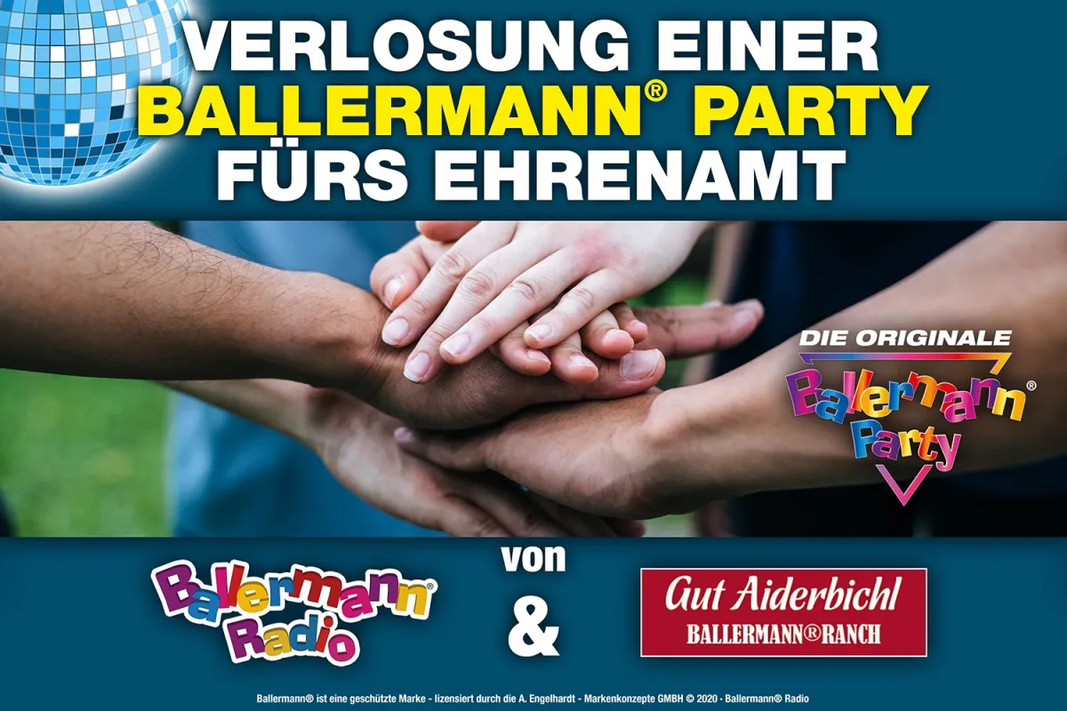 Wertschätzung fürs Ehrenamt: Verlosung einer originalen Ballermann Party