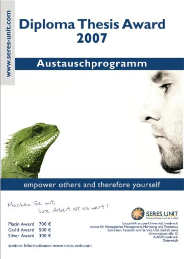 Bild: Die Semiramis Research and Service Unit vergibt auch 2007 den Diploma Thesis Award