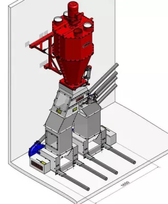 Bild: Weltneuheit: WEDA-Trockenmischer füttert vierfach