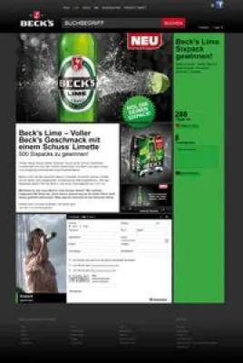 Bild: coma begleitet Produktlaunch von Beck’s Lime im Web