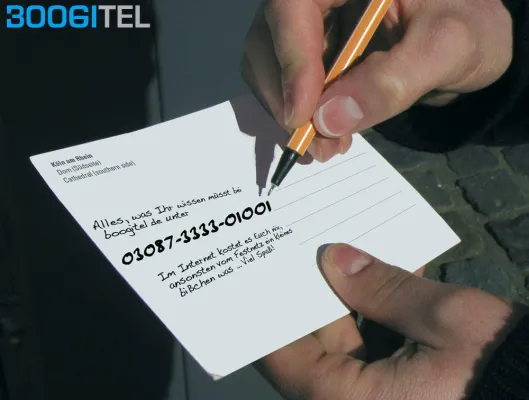 Bild: Boogitel ermöglicht Sprachaufnahmen und gibt jeder Aufnahme eine Festnetznummer