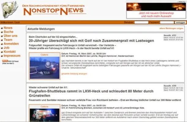 Bild: NonstopNews startet bundesweit ersten Downloadservice für Fernsehanstalten