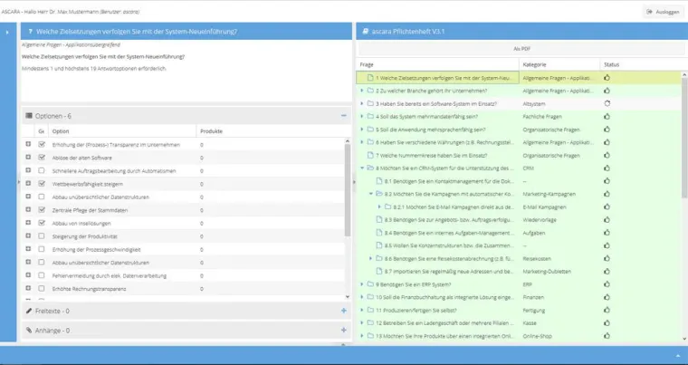 Bild: Herausforderung Pflichtenheft