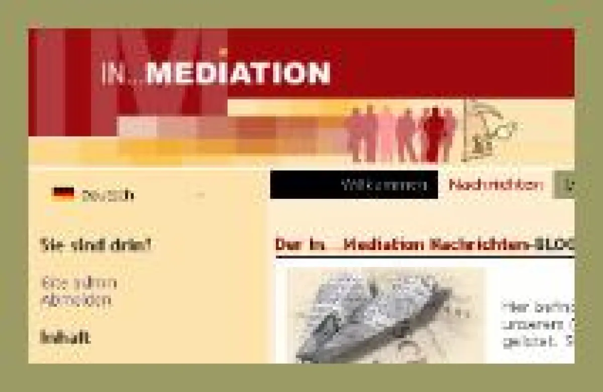 Screenshot der neuen Web-Page