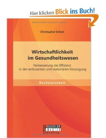 Bild: Buchveröffentlichung "Wirtschaftlichkeit im Gesundheitswesen"