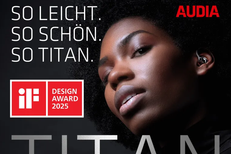 Bild: DCA Brand Identity aus Erfurt gewinnt den iF Design Award für die Kampagne Titan von Audia Akustik.