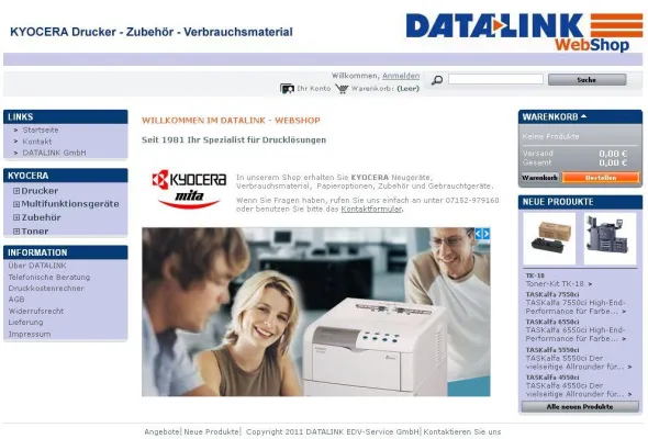 Bild: DATALINK EDV Service GmbH mit neuem Onlineshop