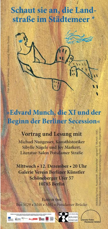 Edvard Munch, die XI und der Beginn der Berliner Secession © Literatur-Salon Potsdamer Straße