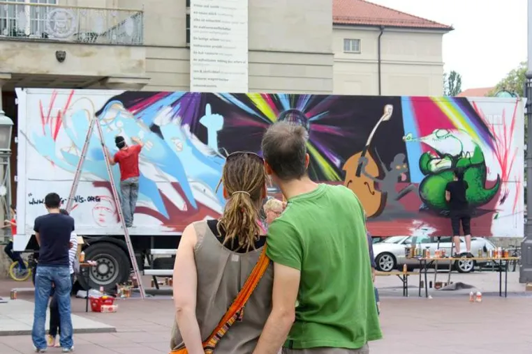 IBUg präsentiert urbane Kunst zum "e.werk Festival" in Weimar Bild: IBUg präsentiert urbane Kunst zum "e.werk Festival" in Weimar