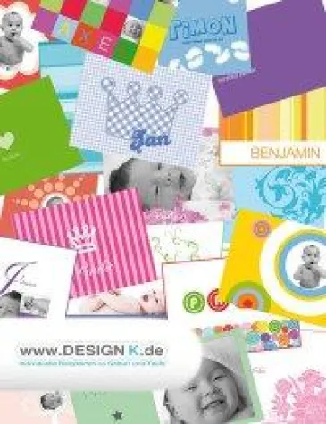 DESIGN K - der Online-Shop für individuelle Geburtskarten Bild: DESIGN K - der Online-Shop für individuelle Geburtskarten
