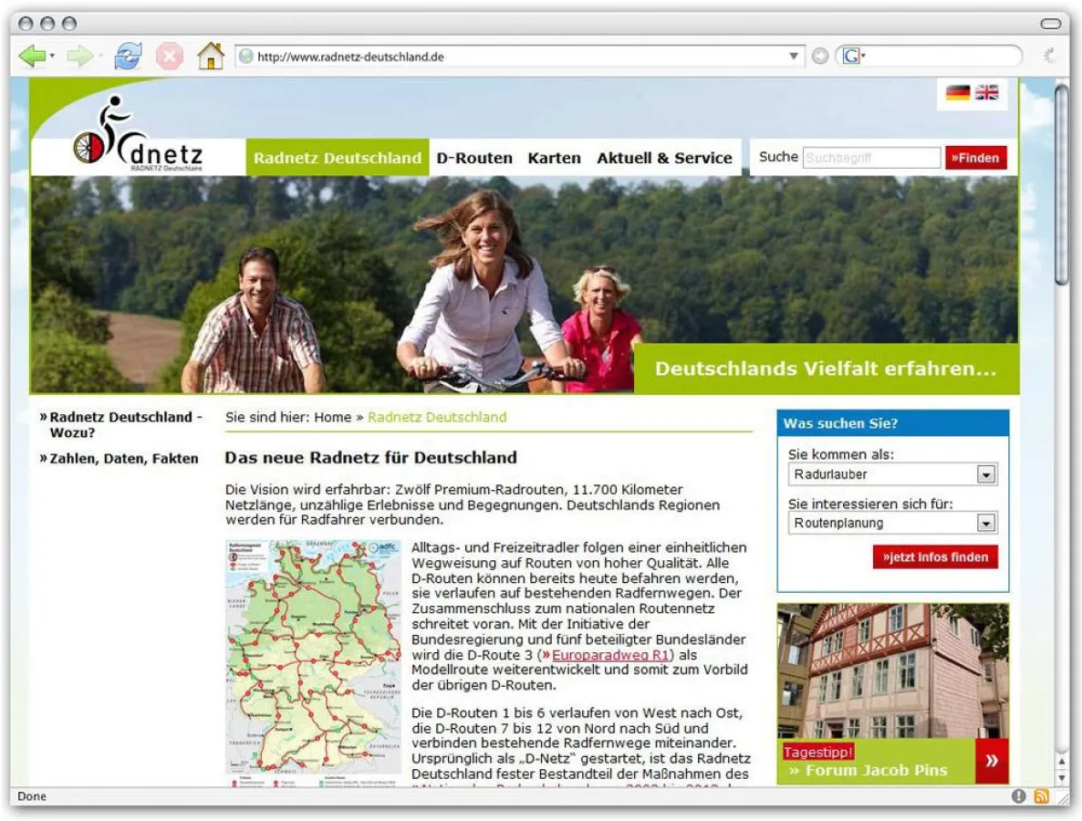 Internetportal RADNETZ Deutschland