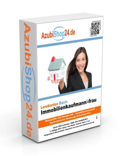 Bild: AzubiShop24.de verlegt Lernkarten Abschlussprüfung für Auszubildende Immobilienkaufmann/Immobilienkauffrau