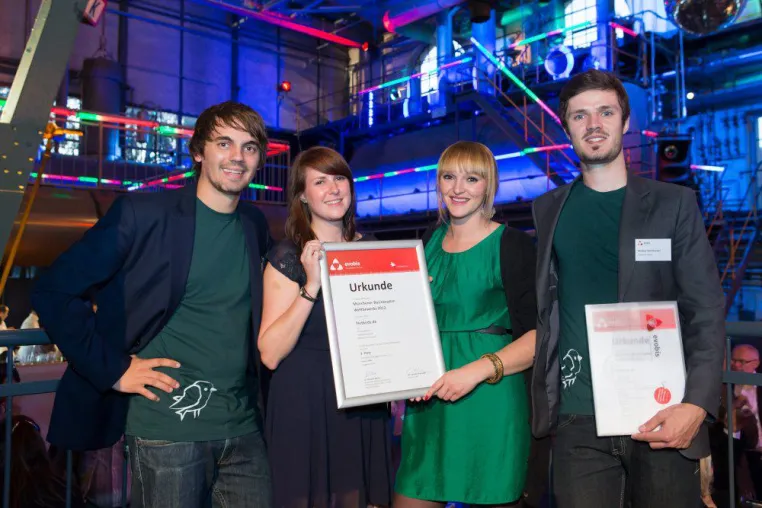Bild: Testbirds.de ist 3. Sieger beim Münchener Businessplan Wettbewerb 2012