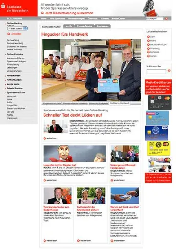 Mehr als Kuchen und Fähnchen. News vom Sparkassen-Kurier Bild: Mehr als Kuchen und Fähnchen. News vom Sparkassen-Kurier