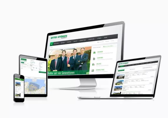 Neuer Internetauftritt von OTTO STÖBEN IMMOBILIEN Bild: Neuer Internetauftritt von OTTO STÖBEN IMMOBILIEN