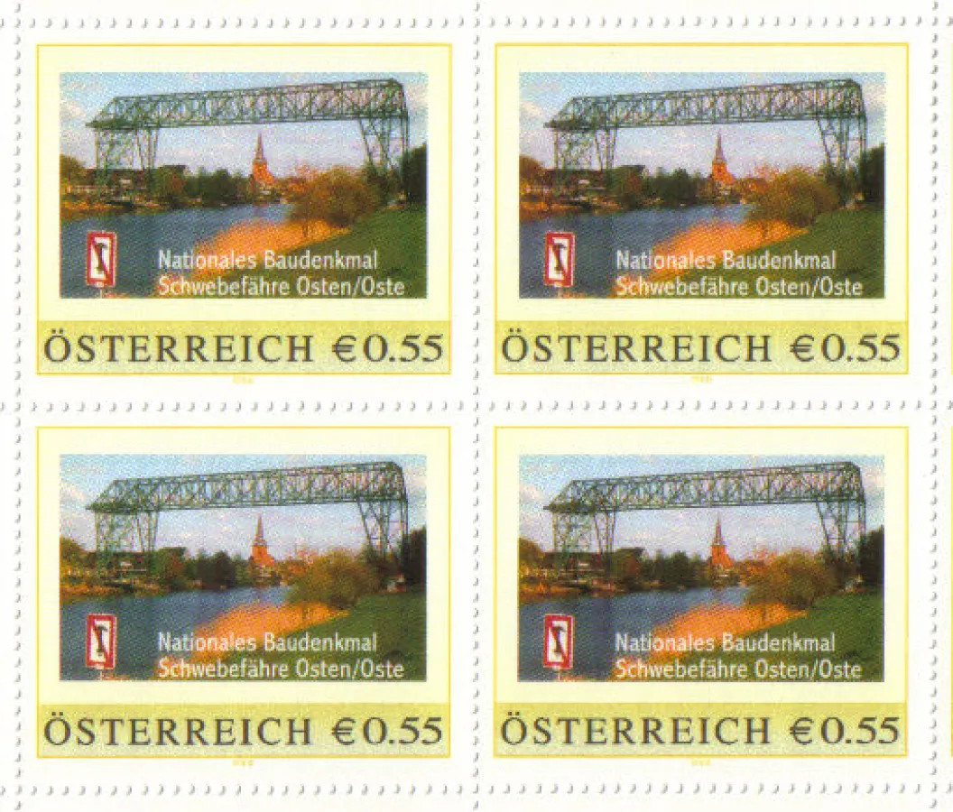 Die Sondermarke mit der ältesten deutschen Schwebefähre