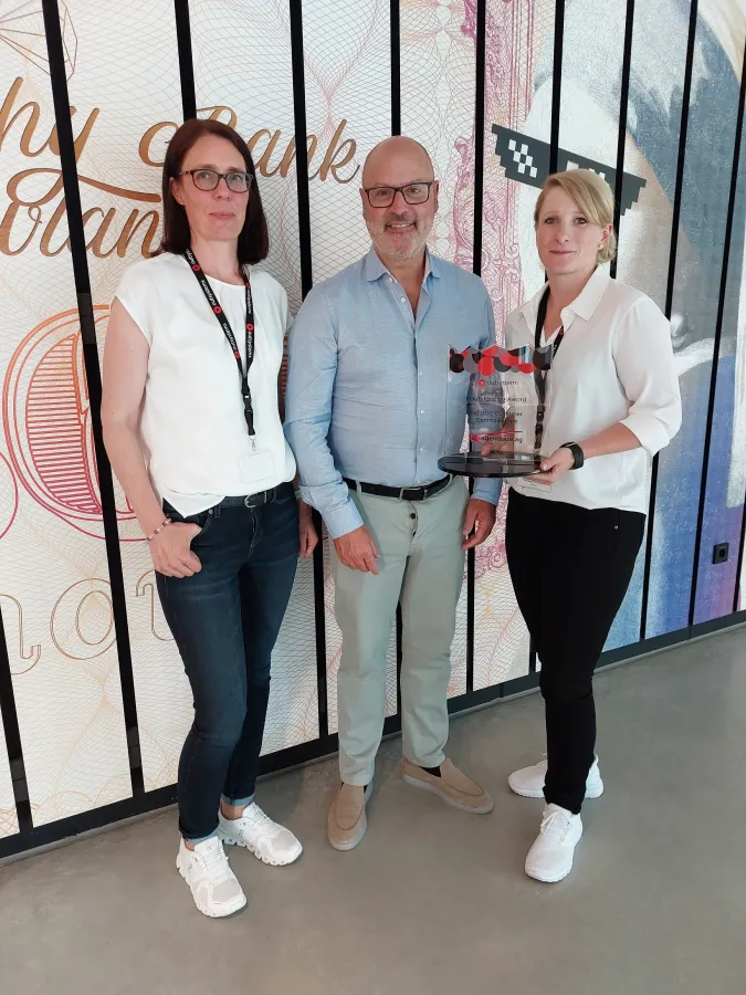 Simone Wibbe (agentbase AG), Rui Pereira (Co-founder, OutSystems), Franziska Surmund (agentbase AG)