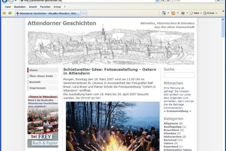 Bild: "Attendorner Geschichten" jetzt auch online