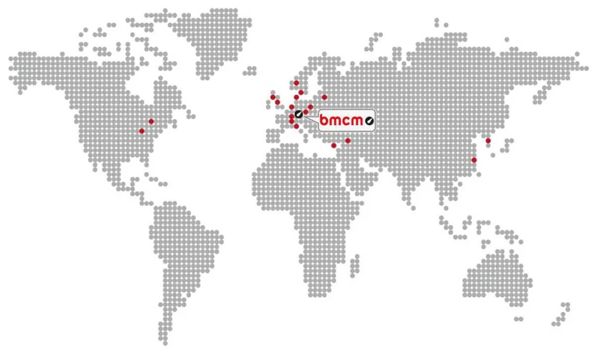 bmcm Messtechnik im weltweiten Vertrieb