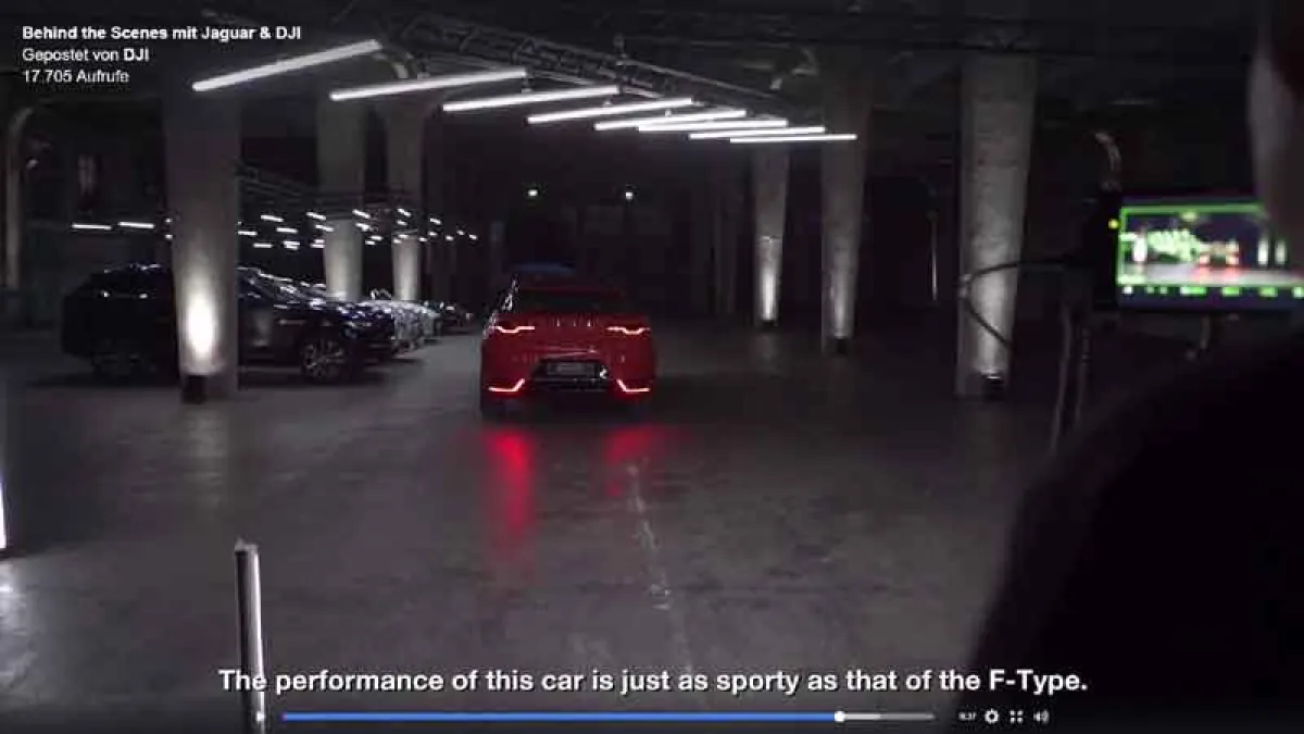 Videodreh für Jaguar (Foto: Woodfilm, frei zur Veröffentlichung)