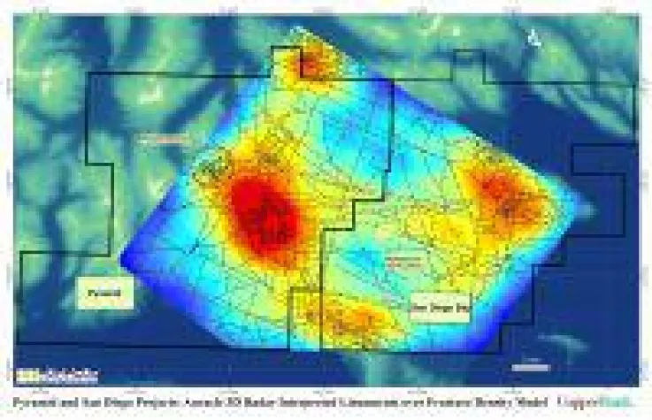 Bild: 3D Modell liefert wichtige Daten für CopperBanks weitere Erkundungsprogramme