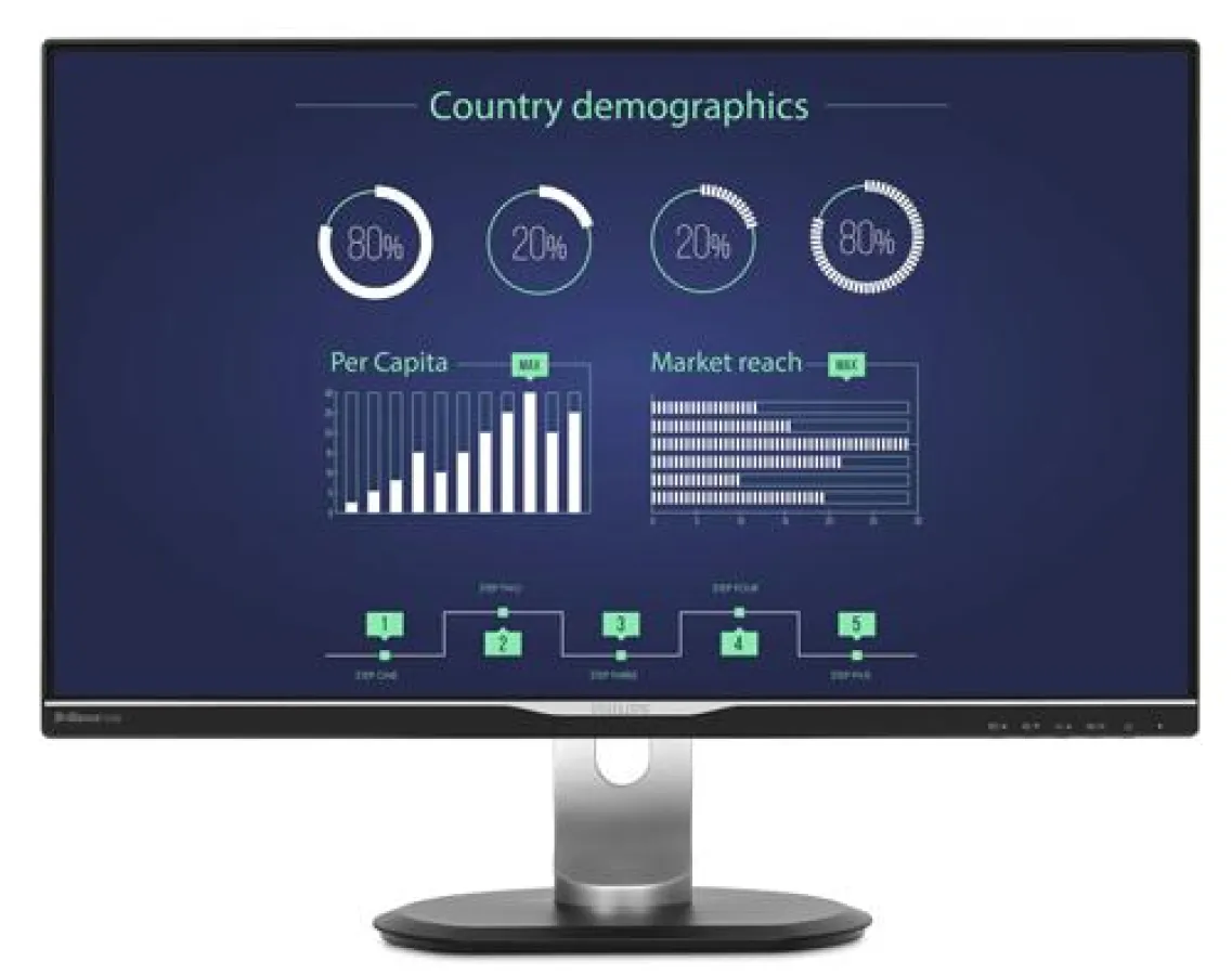 Monitor mit integrierter USB-C-Dockingstation: der Philips 258B6QUEB