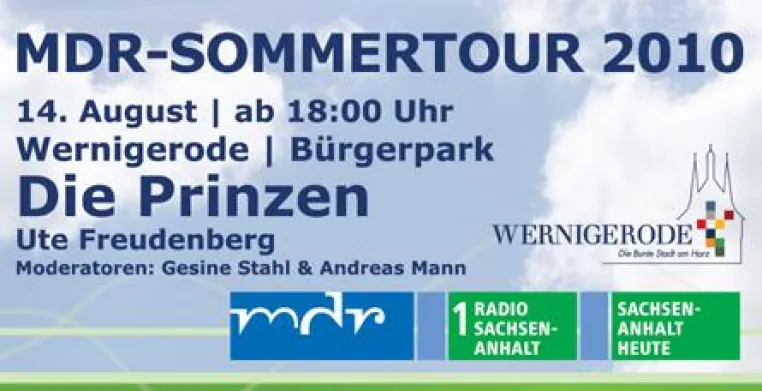 Kulthits des Ostens bei der MDR-Sommertour am 14. August 2010 im Bürgerpark Wernigerode Bild: Kulthits des Ostens bei der MDR-Sommertour am 14. August 2010 im Bürgerpark Wernigerode