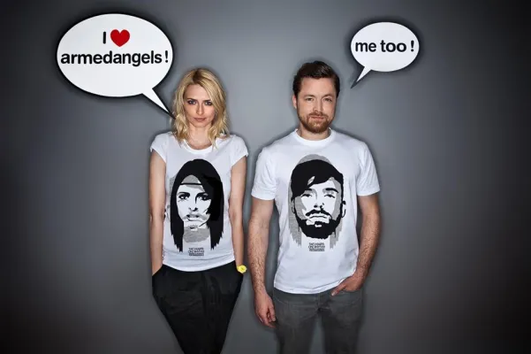 Bild: Eva Padberg und Niklas Worgt für armedangels: Two Hearts – One Rhythm