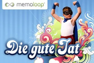 Bild: "Gute Taten"-Aktion bei Memoloop - der ersten Gedächtnis-Community im Internet