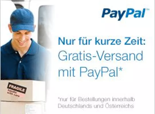 Bild: Nur für kurze Zeit: Gratis-Versand für PayPal-Kunden