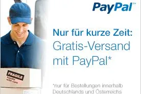 Nur für kurze Zeit: Gratis-Versand für PayPal-Kunden Bild: Nur für kurze Zeit: Gratis-Versand für PayPal-Kunden