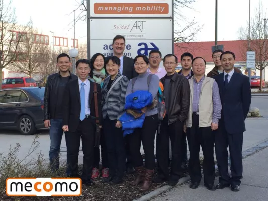 Bild: Chinesische Delegation der Logistik-Branche zu Besuch bei MECOMO in Unterschleißheim