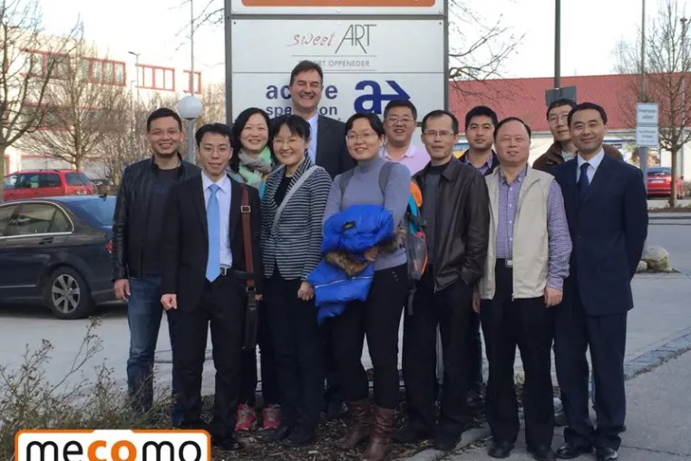 Chinesische Delegation der Logistik-Branche zu Besuch bei MECOMO in Unterschleißheim Bild: Chinesische Delegation der Logistik-Branche zu Besuch bei MECOMO in Unterschleißheim