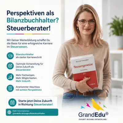 Bild: Vom Bilanzbuchhalter zur Steuerberatung: GrandEdu zeigt neue Karriereperspektiven im Finanz und Steuerwesen