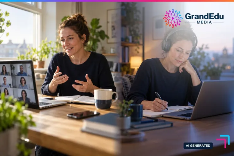 Fester Live-Termin oder flexibles Lernfenster? GrandEdu Media macht Kursformate vergleichbar Bild: Fester Live-Termin oder flexibles Lernfenster? GrandEdu Media macht Kursformate vergleichbar