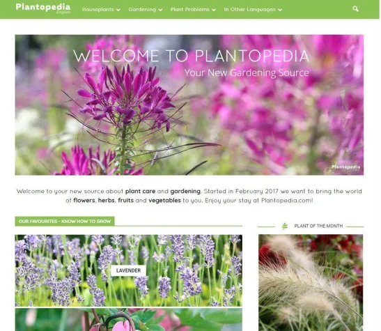Plantopedia.com - mehrsprachiges Garten-Magazin gestartet Bild: Plantopedia.com - mehrsprachiges Garten-Magazin gestartet