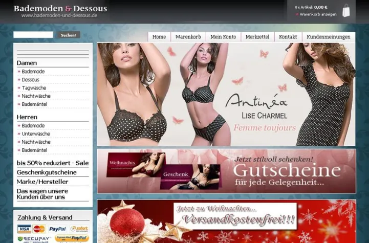 Bild: Bademoden und Dessousinsel mit neuen Kollektionen und erweitertem Online-Angebot