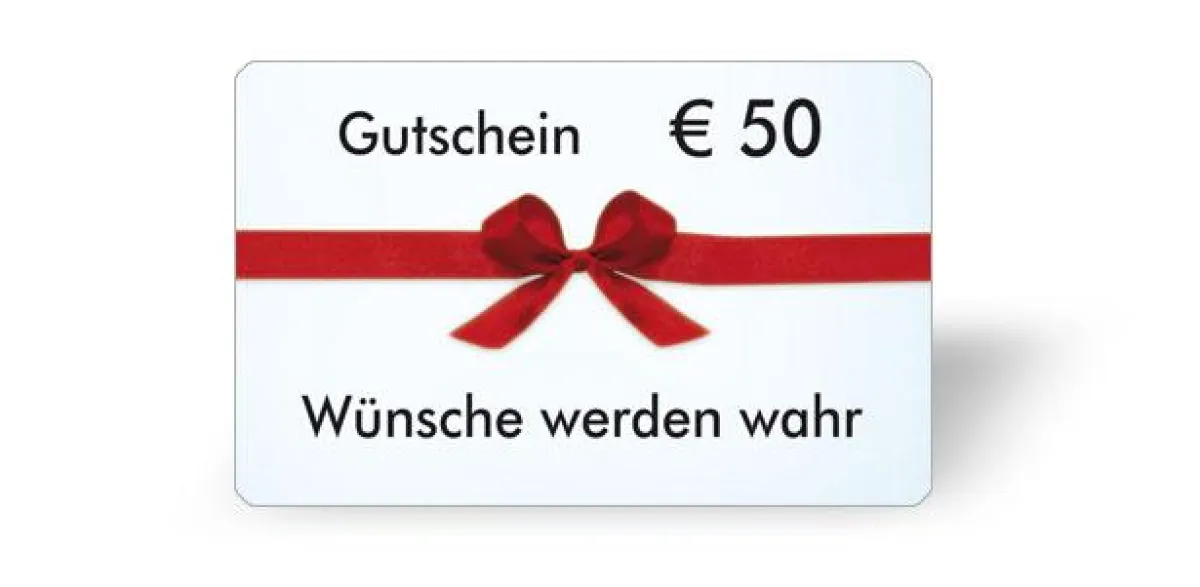 Center-Gutschein mit Kartenwert 50 Euro