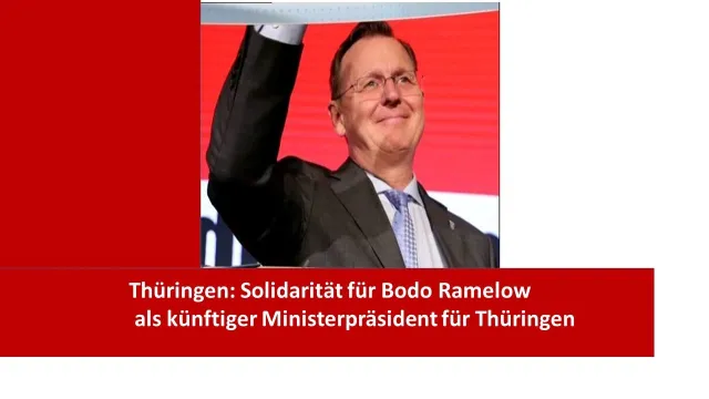 Bild: Solidaritäts-Erklärung und Petition für Bodo Ramelow als Ministerpräsident für Thüringen