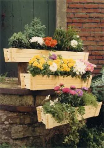 blumenkasten mit rankgitter 170 hoch Unopiu I Solaire 2 Anbaublumenkästen mit Rankgitter & Verbindungsstang –  Garten‑Stuhl main image 1