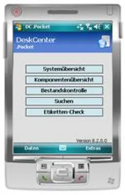 Bild: Mobile Bestandskontrolle mit DeskCenter .Pocket