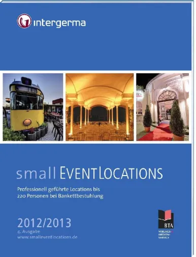 Bild: Druckfrisch und kostenfrei: Spezialguide „smallEVENTLOCATIONS“ 2012/13 für Locations bis 220 Personen