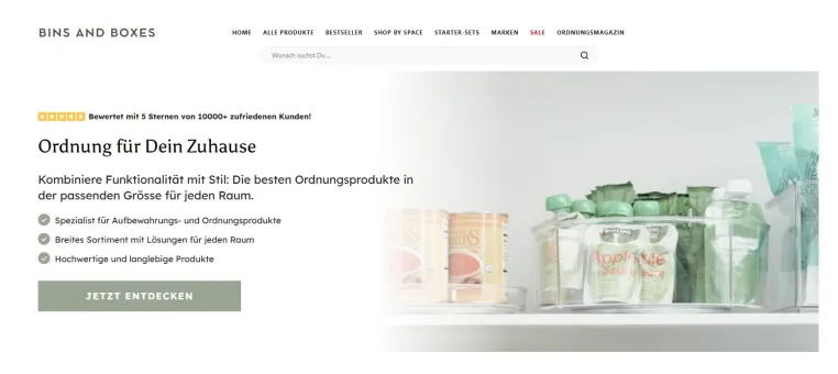 Bild: Bins and Boxes startet in Deutschland und Österreich mit eigenem Lager in Lauterach