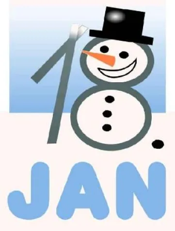 Bild: 18. Januar - Welttag des Schneemannes
