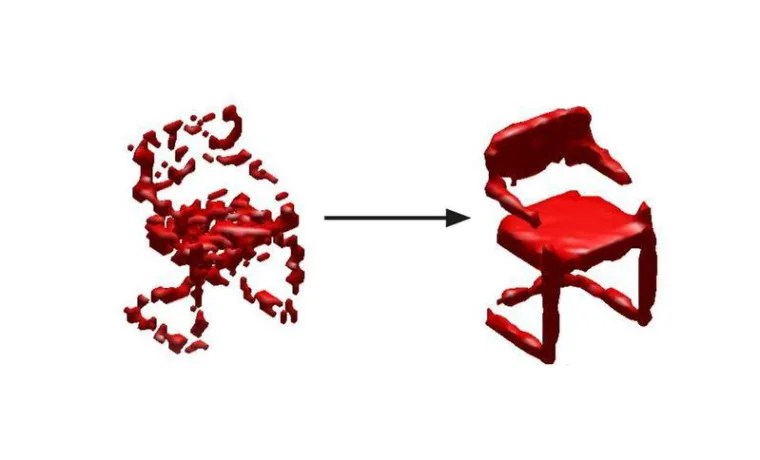 Bild: Saarbrücker Forscher erstellen digitale Objekte aus unvollständigen 3-D-Daten