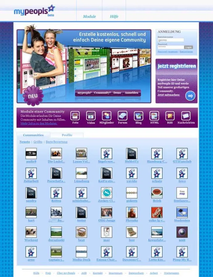 Kostenlos eine eigene Community gründen