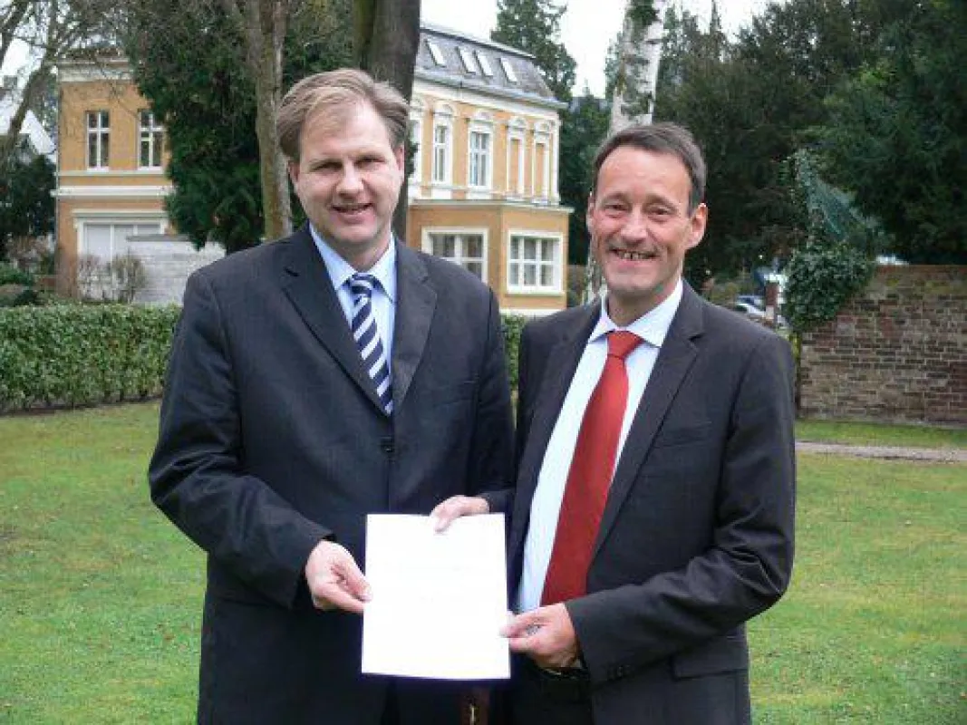 Prof. Dr. Lang und Prof. Dr. Deges