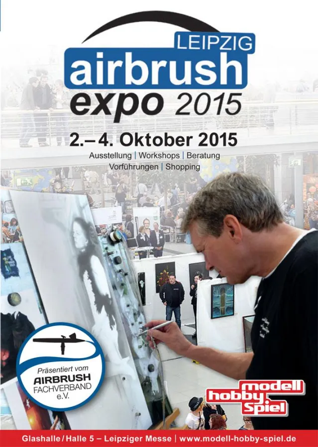 Airbrush Expo Leipzig auf der Modell-Hobby-Spiel, 2.-4. Oktober 2015