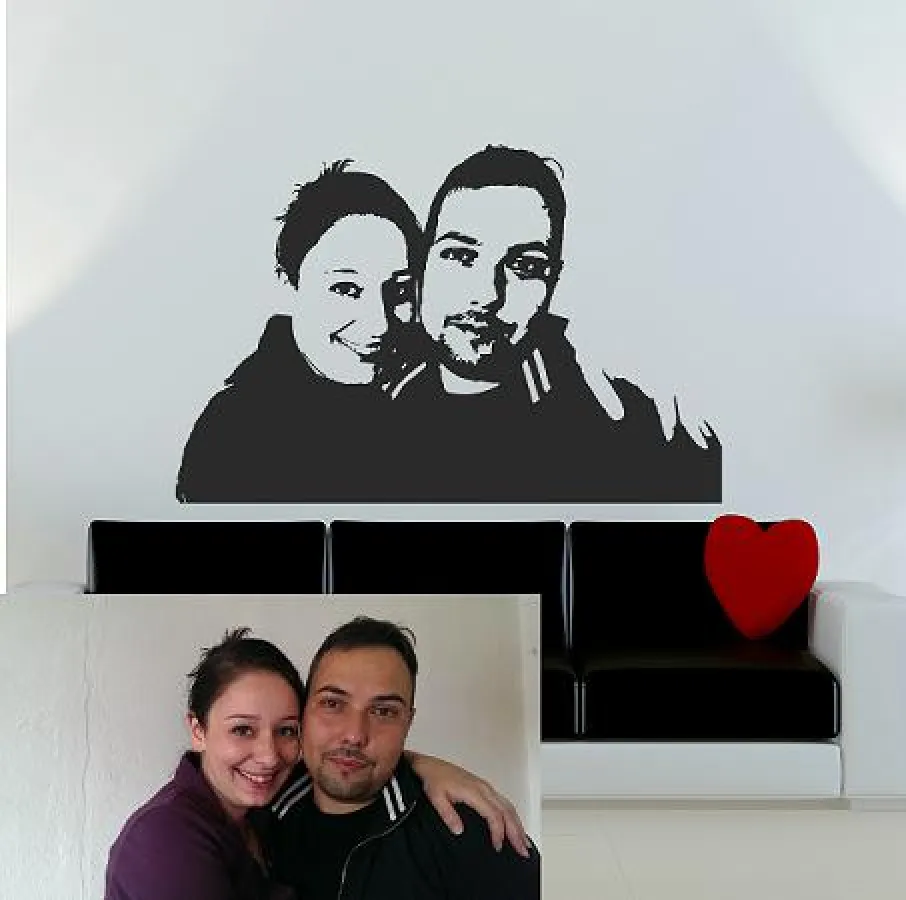 Wandtattoo Selfie Beispiel